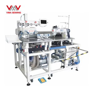 VMA High Class Automatic Pocket Welting Sewing Machine with Attaching Folding System Quick Change Model for Jeans and Trousers - Product Image 1