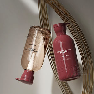 Emballage de shampooing Bouteille de lotion PETG en plastique de 450ml pour emballage de soins de la peau Extrémité ouverte facile avec pompe à bouchon à vis - Product Image 3