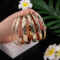 Sophia Xuan vergoldete Kupfer polynesische Armreifen Perle Samoa nische Armbänder Hawaiian Schmuck Großhandel