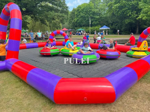 Location commerciale de haute qualité étanche à l'air PVC clôture gonflable pare-chocs gonflable piste de course gonflable pour voitures tamponneuses - Product Image 5