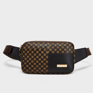 Sac banane en cuir blanc pour <span class=keywords><strong>femme</strong></span>, petit, mignon, avec logo personnalisé, pour le sport et la course, à porter en bandoulière ou à la taille - Product Image 4