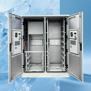 Tủ điện tử & thiết bị ngoài trời chống nước 24U IP55 hai ngăn, tích hợp trạm gốc 5G tốc độ cao, làm bằng thép - Product Image 5