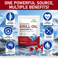 SOLOTREE Huile de Krill Antarktique en Gélules 2000mg par Portion Oméga-3 DHA EPA Astaxanthine Naturelle 240 Gélules Complément Alimentaire