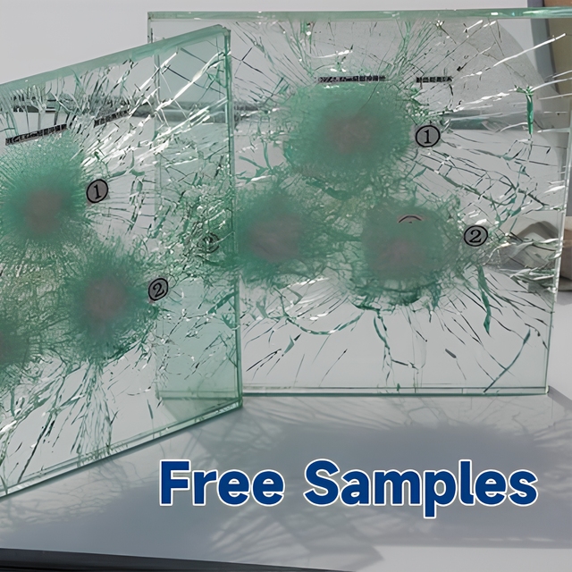 Bulletproof Security Laminated Glass Panel High Impact Resistance Bank Jewelry Protection Manufacturer Supply