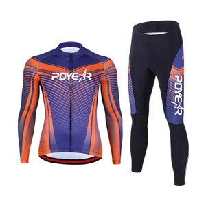 Custom Printing Design Long Sleeve Cycling Wear Sublimated Sportswear Cycling Jersey