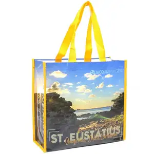 Hot Sale Wholesale Waterproof Pp Woven Gift Bag Reusable Heavy Duty Pp Non-Woven Bag Handle Pp Woven Shopping Bag