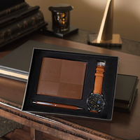 Coffret cadeau d'affaires pour la Saint-Valentin, montre pour homme, lunettes de soleil, ceinture, portefeuille, coffret cadeau de Noël, coffret montre à quartz pour homme