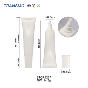 15ml Clear Lip Gloss <b>Tubes</b> PE PP <b>Plastic</b> Empty Squeeze <b>Tubes</b> with Applicator for Cosmetic Packaging - Product Image 2