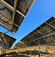Support de montage de panneau solaire en aluminium durable de haute qualité YUJI, système de montage au sol pour carport solaire galvanisé à chaud, résistant au vent de 60 m/s