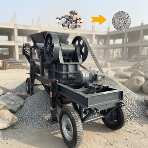 कन्वेयर और फीडर के साथ छोटे पोर्टेबल पत्थर क्रशर जबड़े क्रशर के साथ कन्वेयर और फीडर के साथ - Product Image 1