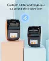 Penjualan Langsung Pabrik PT-210 Mini Printer Thermal Portabel dengan Antarmuka Bluetooth & USB 58mm Baterai Isi Ulang