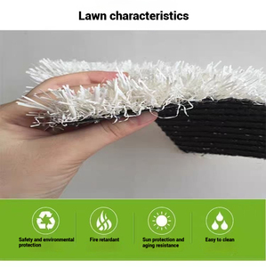 Tapis de gazon artificiel blanc pour terrain de sport en plein air et tapis de sol décoratif en herbe de <span class=keywords><strong>ski</strong></span> vert spécial terrains de football - Product Image 3