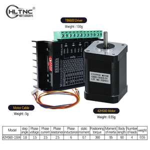 ชุดสเต็ปเปอร์มอเตอร์2เฟส2เฟสแบบไฮบริด1.8ห่วงแบบเปิดพร้อมไดรเวอร์ TB6600N - Product Image 6