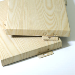 Material de construcción ignífugo de <span class=keywords><strong>madera</strong></span> imitada, decoración de pared 3D, paneles de revestimiento de <span class=keywords><strong>aluminio</strong></span> - Product Image 6