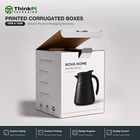 Boîte d'emballage personnalisée en carton ondulé auto-érectible pour petits appareils électroménagers, type tuck-end, pour bouilloire et théière électriques