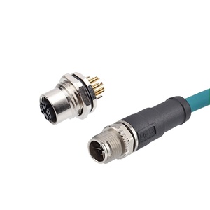 Conector de Aviación MXTD M12 Tipo X de 8 Núcleos, Enlazado por Cable, Resistente al Agua, Accesorios para Conectores - Product Image 2