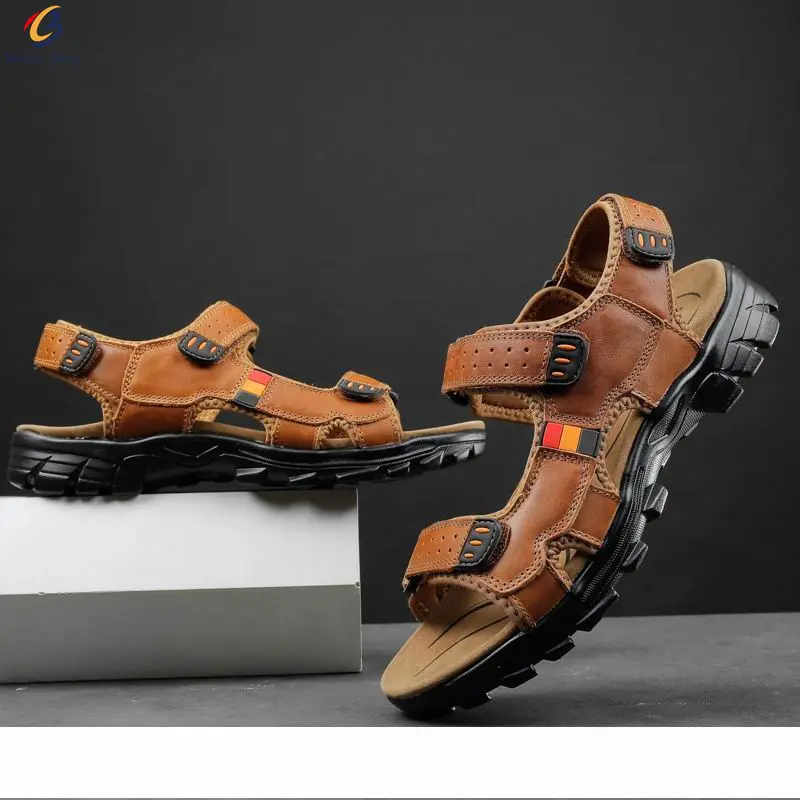 Hot selling high quality sandal sports men sandals leather comfortable sandal shoes