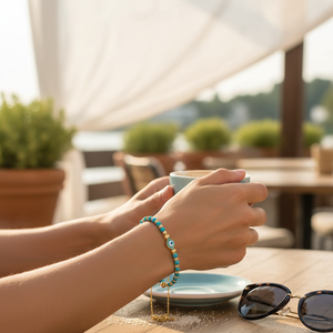 ลูกปัดแฟชั่นสำหรับการออกแบบสร้อยข้อมือดวงตาชั่วร้าย - Product Image 3