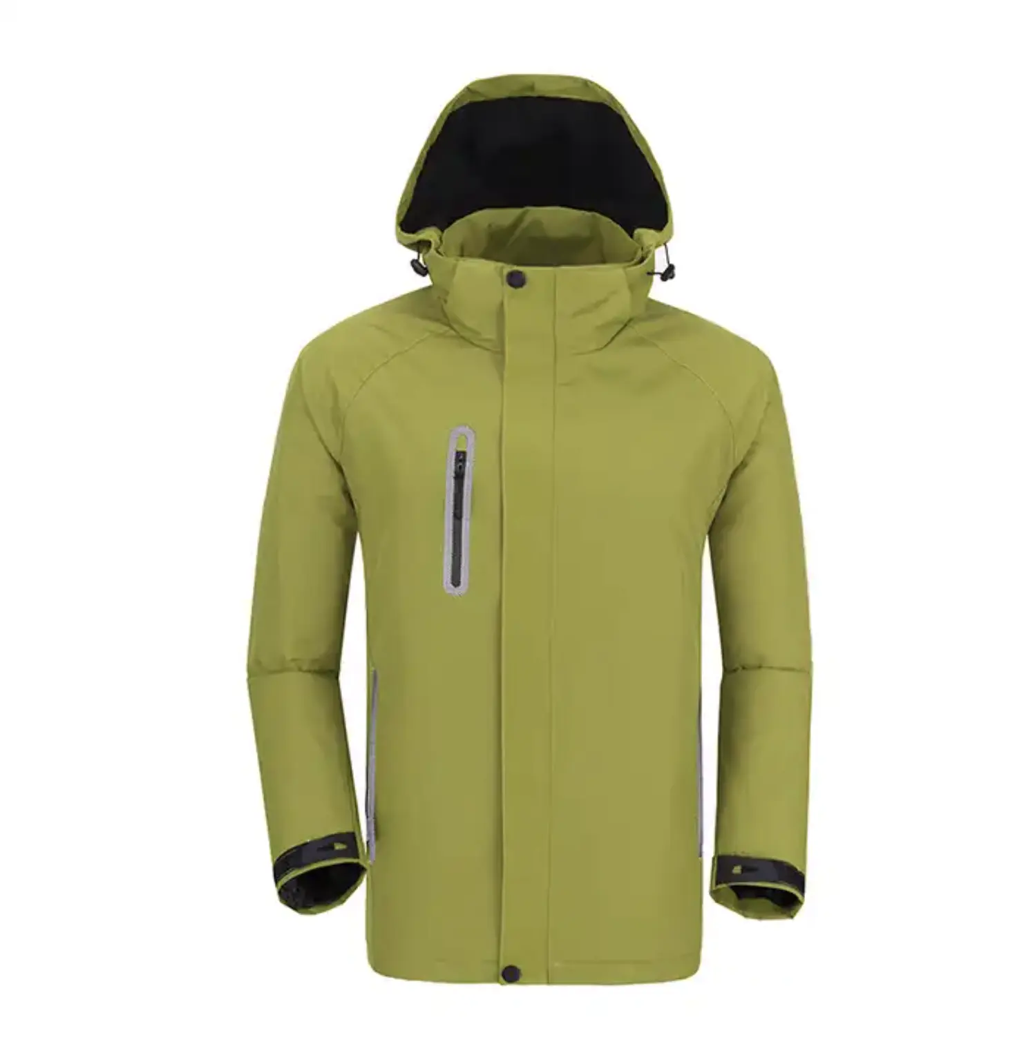 Erkek 100% Polyester kolej ceketi rahat spor kış açık Golf kullanımı için ısıtmalı su geçirmez rüzgar kesici