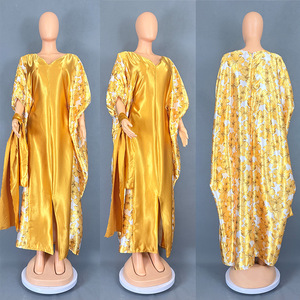 Abiti Tradizionali Africani da Donna <span class=keywords><strong>Taglie</strong></span> <span class=keywords><strong>Forti</strong></span>, Vestito Lungo Stile Dubai Musulmano per Feste Serali, Abiti Ankara Dashiki - Product Image 3