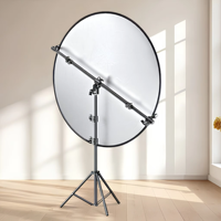 Kit de support de réflecteur pour extérieur et studio, support de réflecteur, bras articulé réglable, support universel pour photographie, pour diffusion en direct