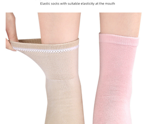 Chaussettes de sport unisexe jetables, mi-mollet, pour le <span class=keywords><strong>jogging</strong></span>, couleurs personnalisables, avec revers tissé antibactérien, pour usage quotidien en hiver - Product Image 4