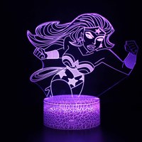 Lámpara táctil divertida Mini LED decorar habitación lámparas de mesa divertido ABS LED luces para el hogar diseñado luz de noche decoración estrellada dormitorio