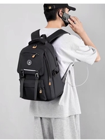 Sac à dos étudiant personnalisé avec logo, Oxford imperméable, 20-36L, unisexe, avec ceinture à coussin d'air pour le cyclisme