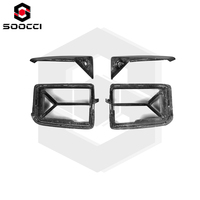 Prises d'air avant en fibre de carbone sèche style SK pour BMW G87 M2 Coupé, conduits d'air avant, séparateur de calandre, lèvre de pare-chocs, spoiler, kit carrosserie