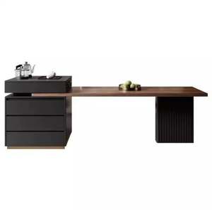 Italian-style Minimalist Extendable Kitchen Island for <b>Small</b> High-end Homes, Multifunctional Living Room Tea-making Island - Product Image 4