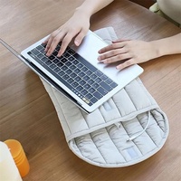 Portable tablette ordinateur sac doux matelassé coton 13 pouces 14 pouces pochette d'ordinateur portable protéger couverture pour affaires ordinateur portable sac d'ordinateur