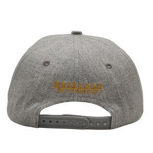 Casquette Snapback Hip Hop personnalisée pour adulte, 6 panneaux, couleur grise, nouvelle collection 2024, haute qualité, prix abordable, jersey tropical - Product Image 5
