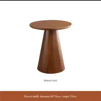 Table basse simple en bois massif Mobilier de salon durable de style ferme pour bureau, hôtel et maison