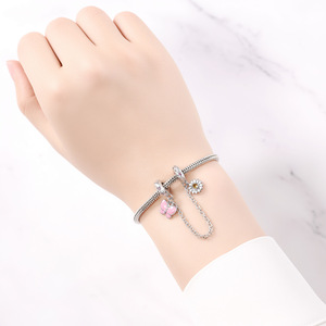 Butterfly Love Flower <b>Safety</b> <b>Chain</b>: Stylish and Versatile DIY Bracelet, Jewelry Accessories Pendant - Product Image 5