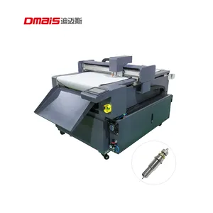 DMS digital flatbed cutting plotter corrugated box carton printing slotting die cutting machine