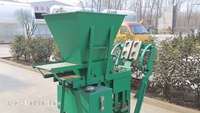 Machine de fabrication de briques écologiques à boue d'argile à emboîtement Machines de blocs de terre diesel à sol comprimé au Nigeria