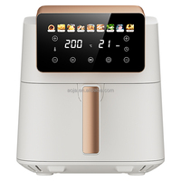 AOJA OEM 5L 6L 8L Digital Consumer Reports Meilleure Mini Friteuse à Air Chaude Sans Huile Friteuse à Air Intelligente Avec Couleur Freidora De Aire
