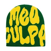 Gorro de Punto Jacquard 100% Acrílico, Forrado de Seda Satinada, Transpirable e Impermeable, Personalizable para Hombre, Venta al Por Mayor de Fábrica