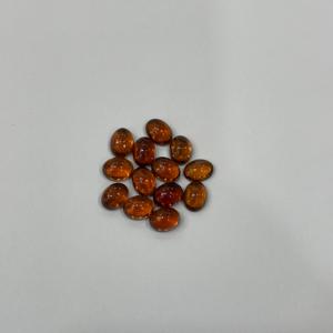 Exclusivo Cabujón de Hessonita Marrón, Gema Natural Ovalada Suelta, Corte Trillón Facetado, 3mm de Altura, para Fabricación de Joyas, Venta al por Mayor, OEM - Product Image 1