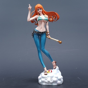 Figurines <span class=keywords><strong>One</strong></span> <span class=keywords><strong>Piece</strong></span> C2 <span class=keywords><strong>Nami</strong></span> Petit Voleur Chat Nuage Base Deux Ans Plus Tard Chapeau de Paille Grand Groupe d'Équipage Statue en Boîte Décoration - Product Image 5