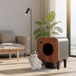 OEM Nouveau <span class=keywords><strong>Modèle</strong></span> XXXL <span class=keywords><strong>Bac</strong></span> <span class=keywords><strong>à</strong></span> <span class=keywords><strong>Litière</strong></span> Électrique Intelligent Autonettoyant pour Chat avec Désodorisation Nouvel Air 75L Espace Intérieur Support 15KG Chat - Product Image 6