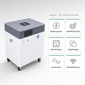 Convertisseur d'énergie à onde sinusoïdale pure NK005A 6KW, batterie lithium LiFePO4 <span class=keywords><strong>48V</strong></span> 300Ah, système de stockage d'énergie domestique - Product Image 2