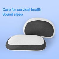 Oreiller cervical ergonomique moderne en mousse à mémoire de forme gonflable, soulagement des douleurs cervicales et des épaules, motif personnalisable, antibactérien