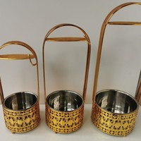 Accessoires de chicha en métal de haute qualité, incluant des paniers à charbon ajourés, des paniers à charbon et des coupelles à charbon