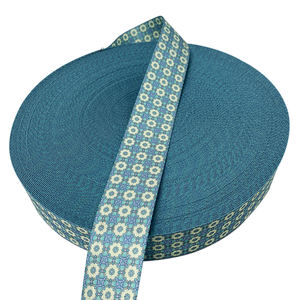 Collare per cani con guinzaglio per animali domestici con fettuccia stampata in poliestere ad alta tenacità multicolore - Product Image 2