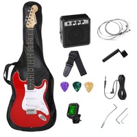 Ensemble de guitare électrique Surpass Music Professional ST pour les nouveaux apprenants avec amplificateur de 5 watts, vente en gros et livraison directe disponibles
