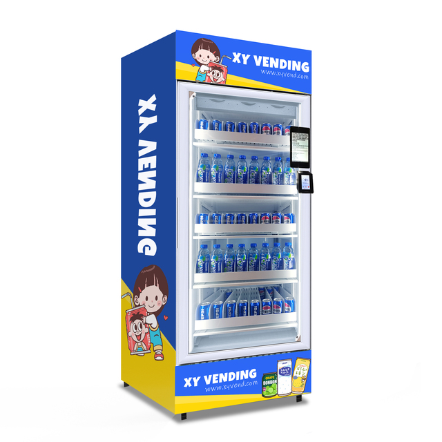 XY Best Smart AI Vending Machine with AI Vision, Is Suitable for Selling Snacks and Supports Various Payment Systems.