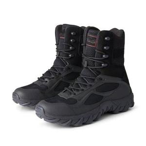 Botas Tácticas de Desierto Personalizables de Cuero y Goma Color Caqui/Negro para Entrenamiento al Aire Libre, Venta al Por Mayor Directa de Fábrica - Product Image 2