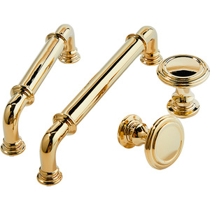 Herrajes de Lujo para Muebles de Latón Sólido con Acabado en Oro PVD para Gabinetes de Cocina, Tiradores de Cajones de Dormitorio, Baño Moderno - Product Image 3
