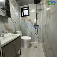 Maison de conteneur en acier pliable à deux étages de 20 pieds et 40 pieds, maison de ferme compacte avec salle de bain et cuisine pour villas